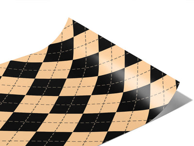 Eggnog  Argyle Vinyl Wraps~Rwraps Series 914 Digitally Printed Vinyl Wrap~0