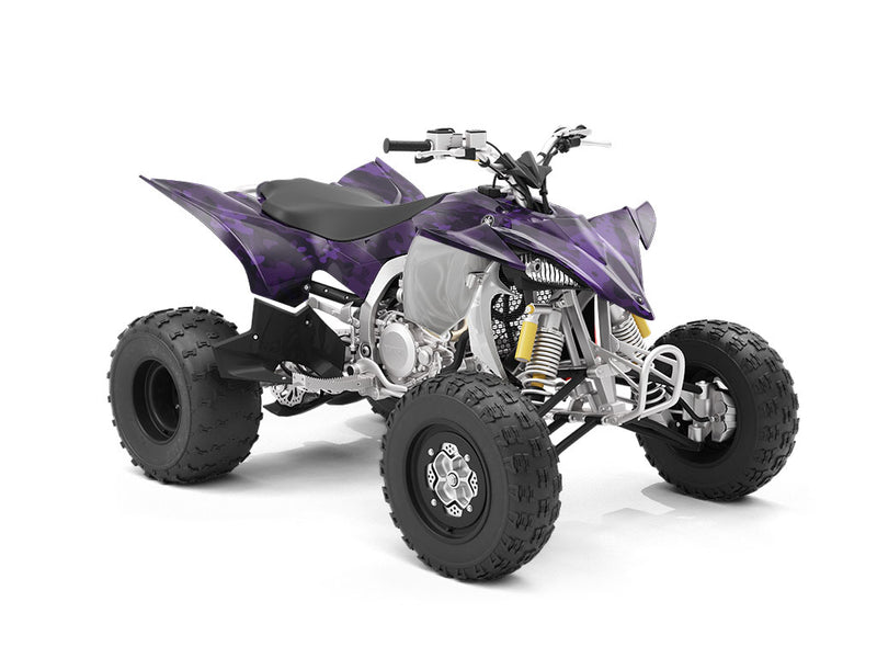 Eggplant Flecktarn Camouflage ATV Wrapping Vinyl