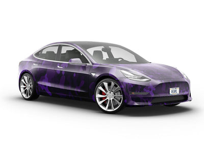 Eggplant Flecktarn Camouflage Vehicle Vinyl Wrap