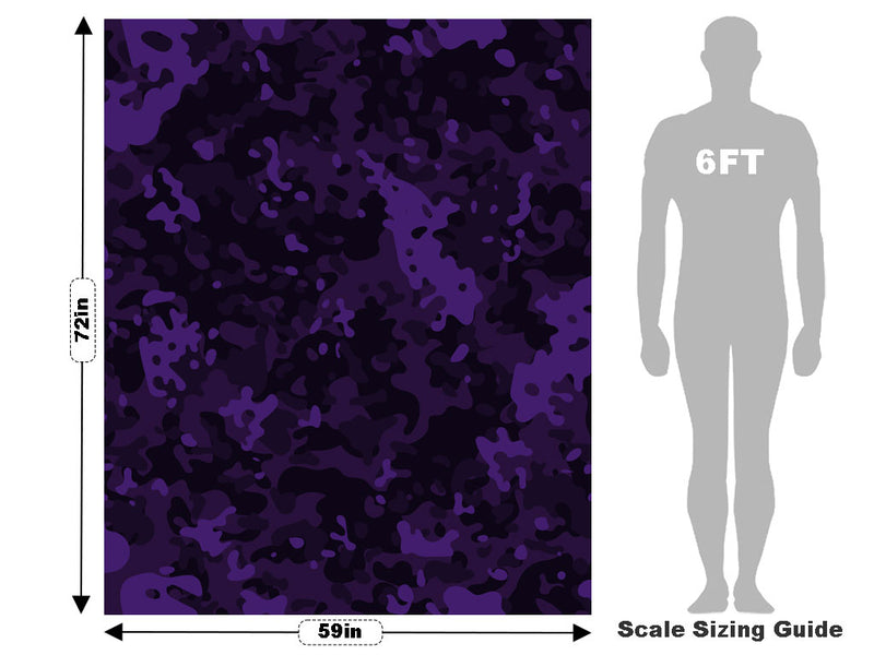 Eggplant Flecktarn Camouflage Vehicle Wrap Scale~Rwraps Series 914 Eggplant Flecktarn Camouflage Measurements~2