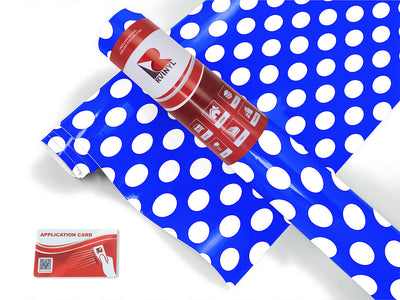 egyptian blue polka dot Craft Vinyl Roll
