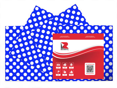 egyptian blue polka dot Craft Vinyl Sheet Pack