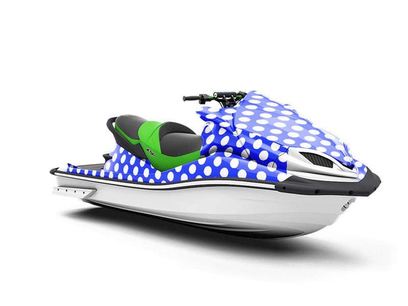 Egyptian Blue Polka Dot Jet Ski Vinyl Customized Wrap