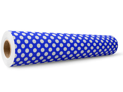 Egyptian Blue Polka Dot Wrap Film Wholesale Roll~Rwraps Series 914 Digitally Printed Vinyl Roll~5