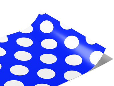 Egyptian Blue Polka Dot Vinyl Wraps~Rwraps Series 914 Digitally Printed Vinyl Wrap~0