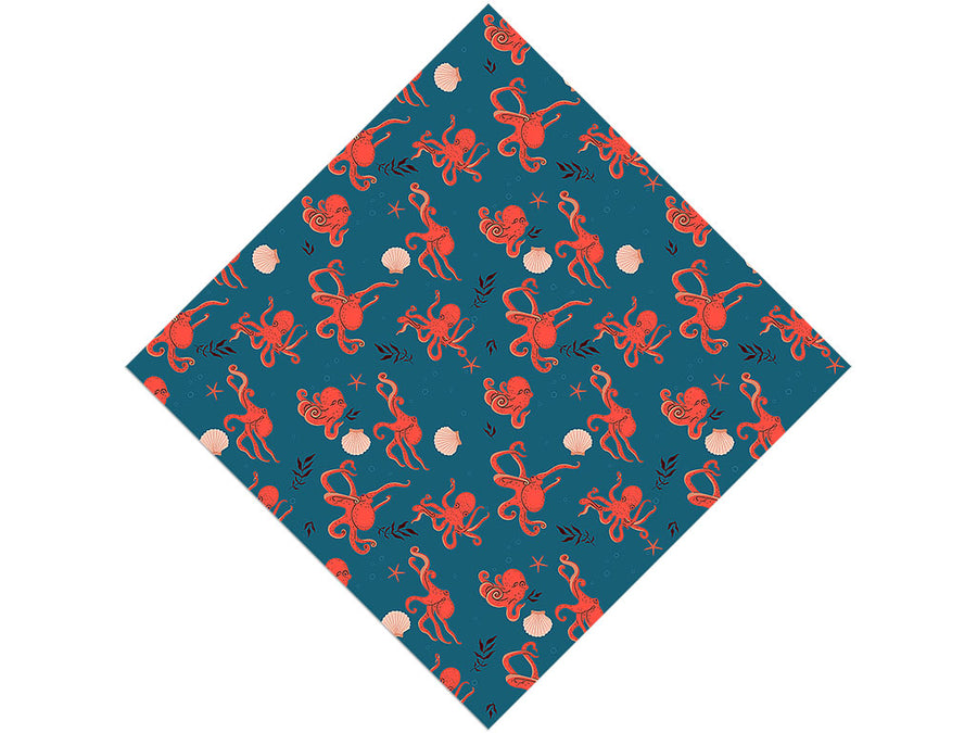 Eight-Armed Shuffle Marine Life Vinyl Wrap Pattern