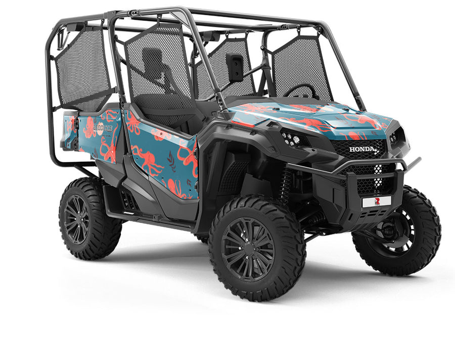 Eight-Armed Shuffle Marine Life Utility Vehicle Vinyl Wrap
