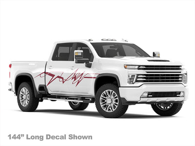 EKG Truck Custom Vehicle Graphic