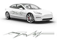 3M Light Gray EKG Body Graphic~Full Side Auto Decal Kit~0