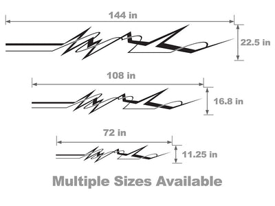EKG Vehicle Body Graphic Size Chart
