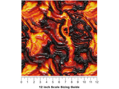 El Misti Lava Vinyl Film Pattern Size 12 inch Scale~Rwraps El Misti Lava Sizing Chart~2