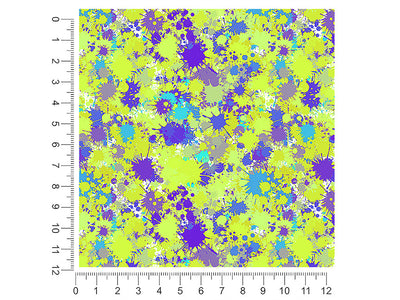 electric avenue paint splatter 1ft x 1ft Craft Sheets