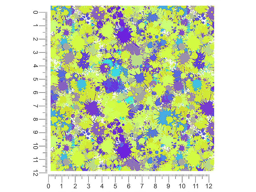 electric avenue paint splatter 1ft x 1ft Craft Sheets