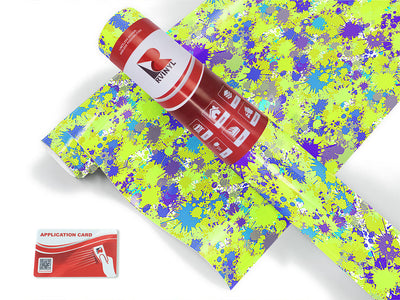 electric avenue paint splatter Craft Vinyl Roll