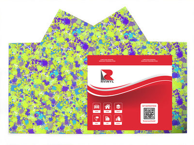 electric avenue paint splatter Craft Vinyl Sheet Pack