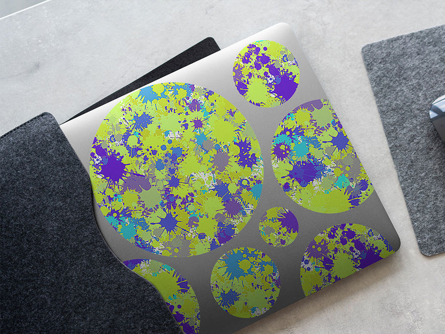 electric avenue paint splatter DIY Laptop Stickers