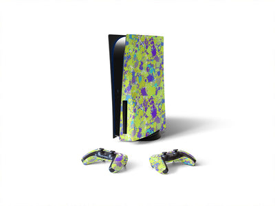 electric avenue paint splatter Sony PS5 DIY Skin
