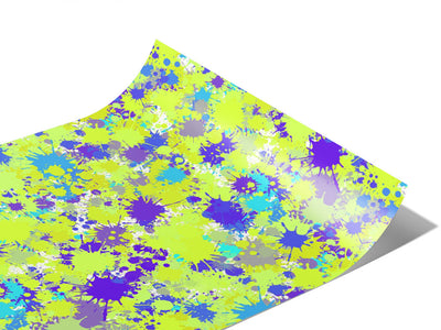 Electric Avenue Paint Splatter Vinyl Wraps~Rwraps Series 914 Digitally Printed Vinyl Wrap~0