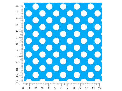 electric blue polka dot 1ft x 1ft Craft Sheets