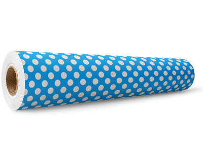 Electric Blue Polka Dot Wrap Film Wholesale Roll~Rwraps Series 914 Digitally Printed Vinyl Roll~5