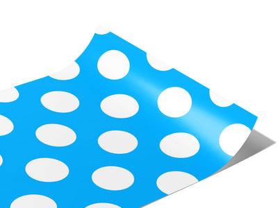 Electric Blue Polka Dot Vinyl Wraps~Rwraps Series 914 Digitally Printed Vinyl Wrap~0