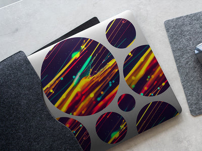 electric current science fiction DIY Laptop Stickers