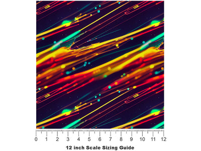 Electric Current Science Fiction Vinyl Film Pattern Size 12 inch Scale~Rwraps Electric Current Science Fiction Sizing Chart~2
