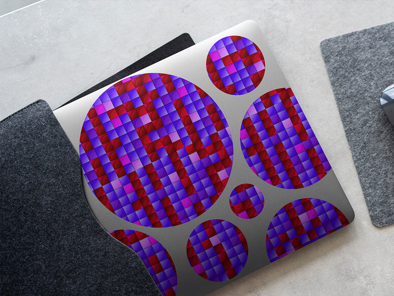 electric currents mosaic DIY Laptop Stickers