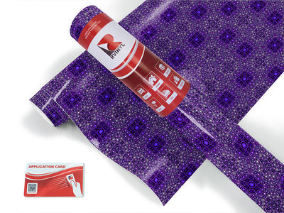 electric indigo mosaic Craft Vinyl Roll