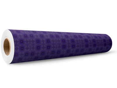 Electric Indigo Mosaic Wrap Film Wholesale Roll~Rwraps Series 914 Digitally Printed Vinyl Roll~5