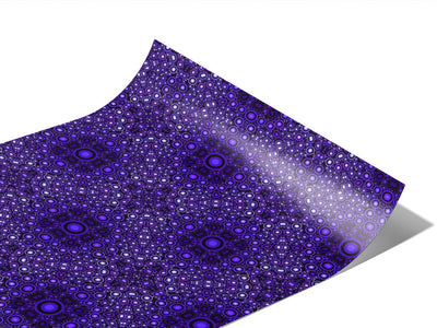 Electric Indigo Mosaic Vinyl Wraps~Rwraps Series 914 Digitally Printed Vinyl Wrap~0