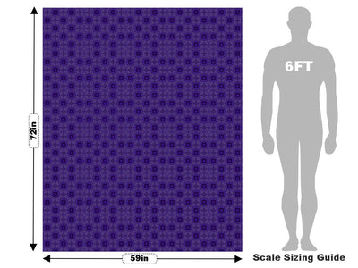 Electric Indigo Mosaic Vehicle Wrap Scale~Rwraps Series 914 Electric Indigo Mosaic Measurements~1