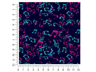 electric notes music 1ft x 1ft Craft Sheets