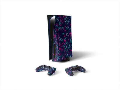 electric notes music Sony PS5 DIY Skin