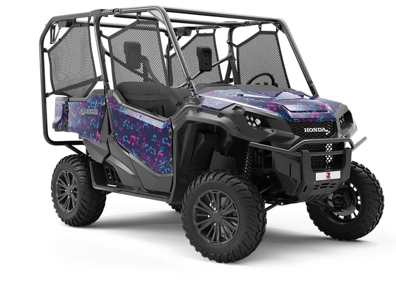 Electric Notes Music Utility Vehicle Vinyl Wrap