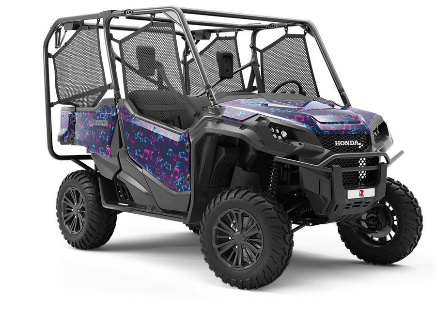 Electric Notes Music Utility Vehicle Vinyl Wrap
