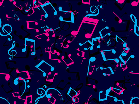 Electric Notes Music Vinyl Wrap Pattern~Rwraps Series 914 Digitally Printed Vinyl Wrap~0