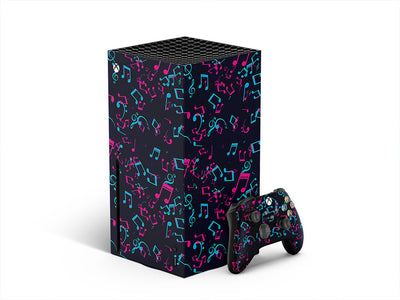 electric notes music XBOX DIY Decal