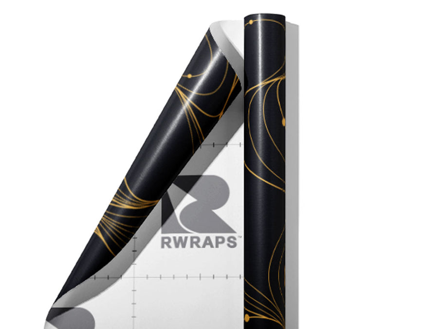 Electric Type Abstract Wrap Film Sheets~Rwraps Series 914 Electric Type Abstract Scrolled Sheet~3