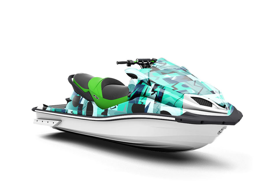 Electrify Me Mosaic Jet Ski Vinyl Customized Wrap