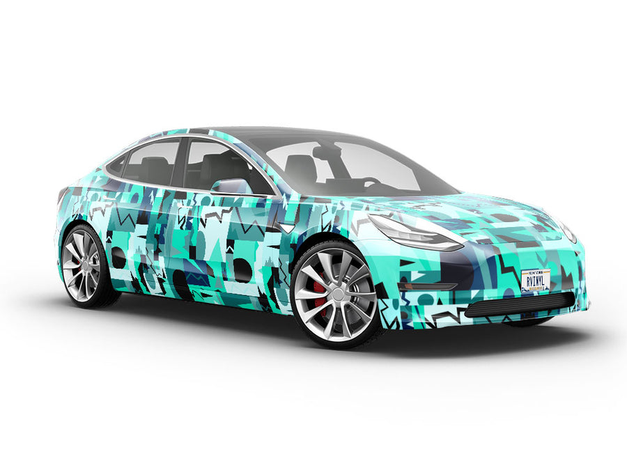 Electrify Me Mosaic Vehicle Vinyl Wrap