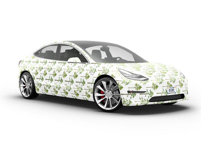 Elegant Evergreens Camping Vehicle Vinyl Wrap