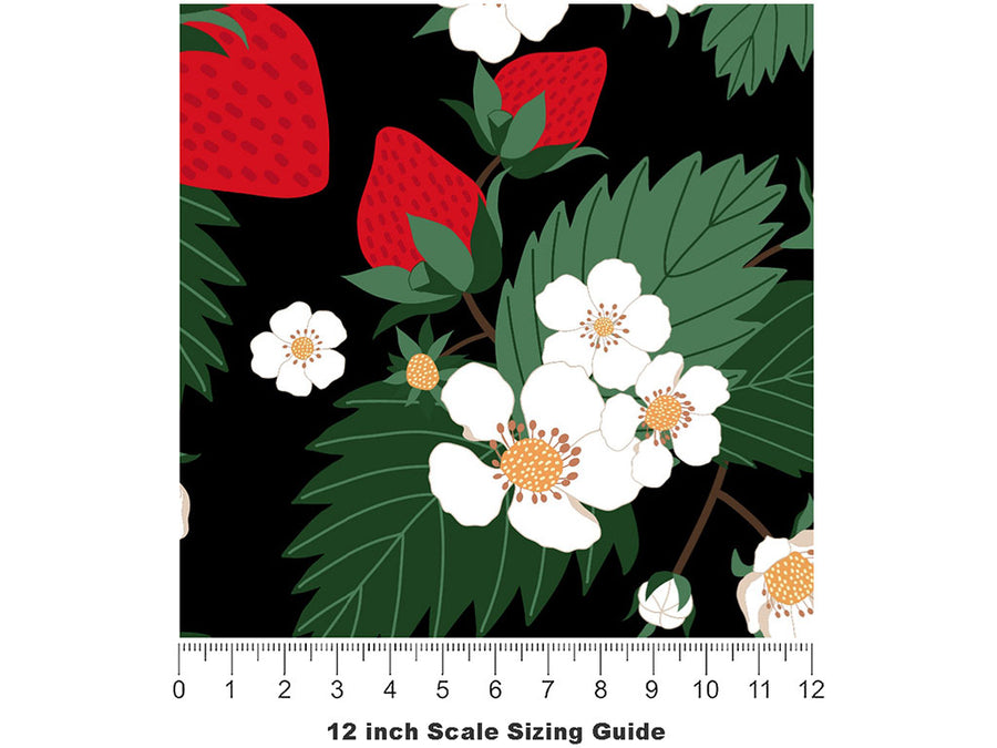 Elsanta Desire Fruit Vinyl Film Pattern Size 12 inch Scale~Rwraps Elsanta Desire Fruit Sizing Chart~2