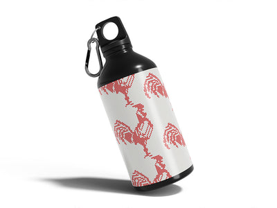 embroidered stud bird Water Bottle DIY Stickers