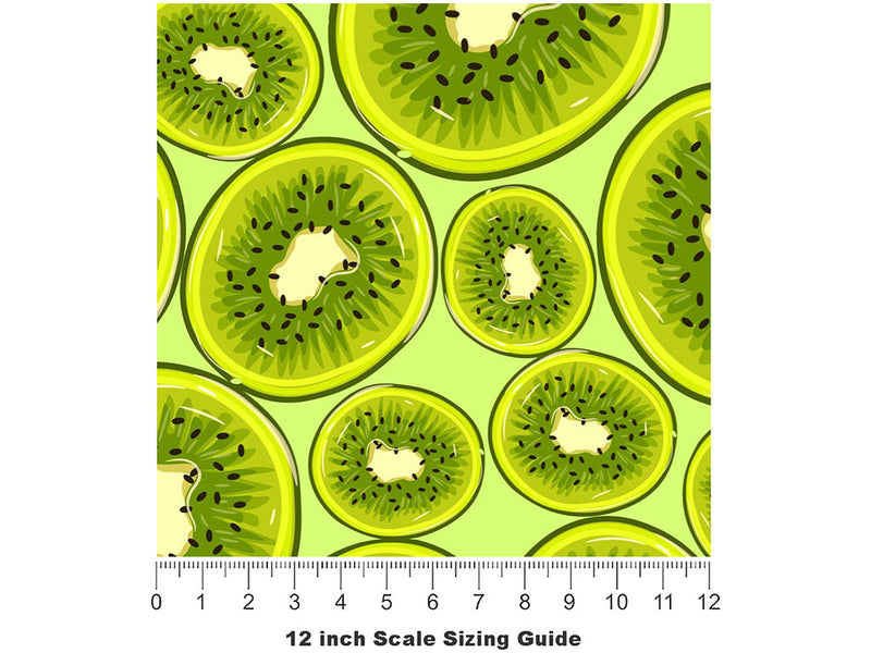 Emerald Arctic Fruit Vinyl Film Pattern Size 12 inch Scale~Rwraps Emerald Arctic Fruit Sizing Chart~2