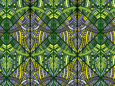 Emerald City Art Deco Vinyl Wrap Pattern~Rwraps Series 914 Digitally Printed Vinyl Wrap~0