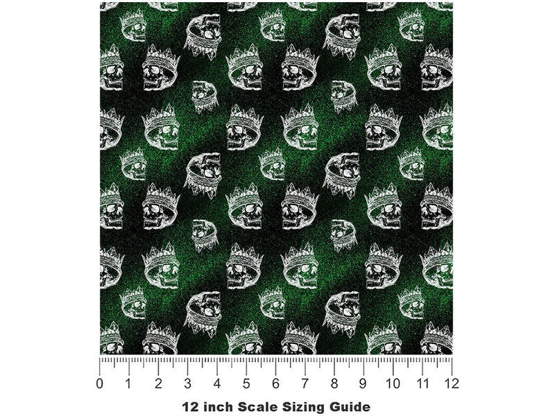 Emerald Lich Horror Vinyl Film Pattern Size 12 inch Scale~Rwraps Emerald Lich Horror Sizing Chart~2