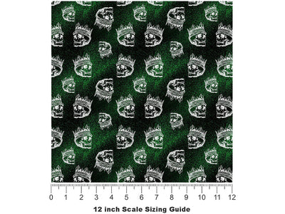 Emerald Lich Horror Vinyl Film Pattern Size 12 inch Scale~Rwraps Emerald Lich Horror Sizing Chart~2