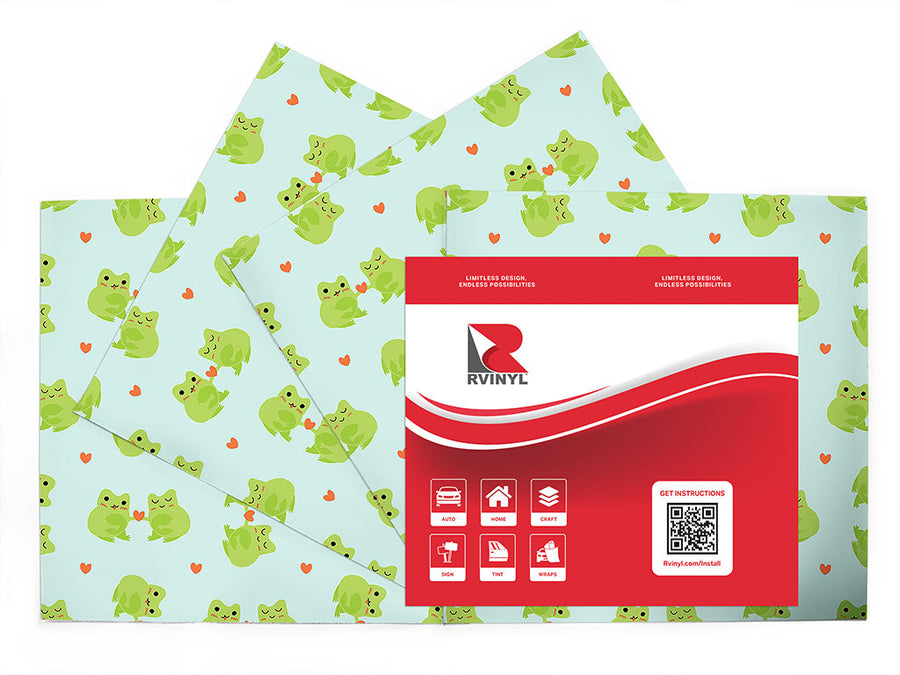 emotional ribbits fresh water Craft Vinyl Sheet Pack