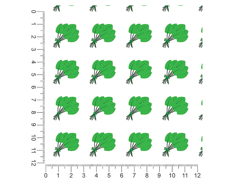 emperor spinach vegetable 1ft x 1ft Craft Sheets